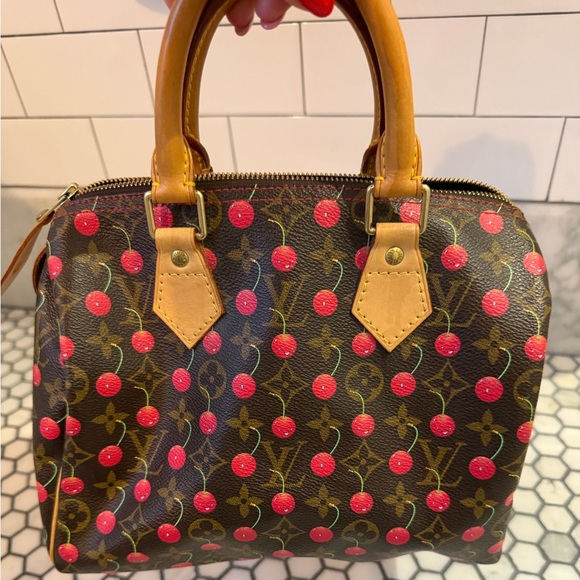 Louis Vuitton Speedy 25 in the Monogram Cerises (cherry print) - Picture 4 of 16